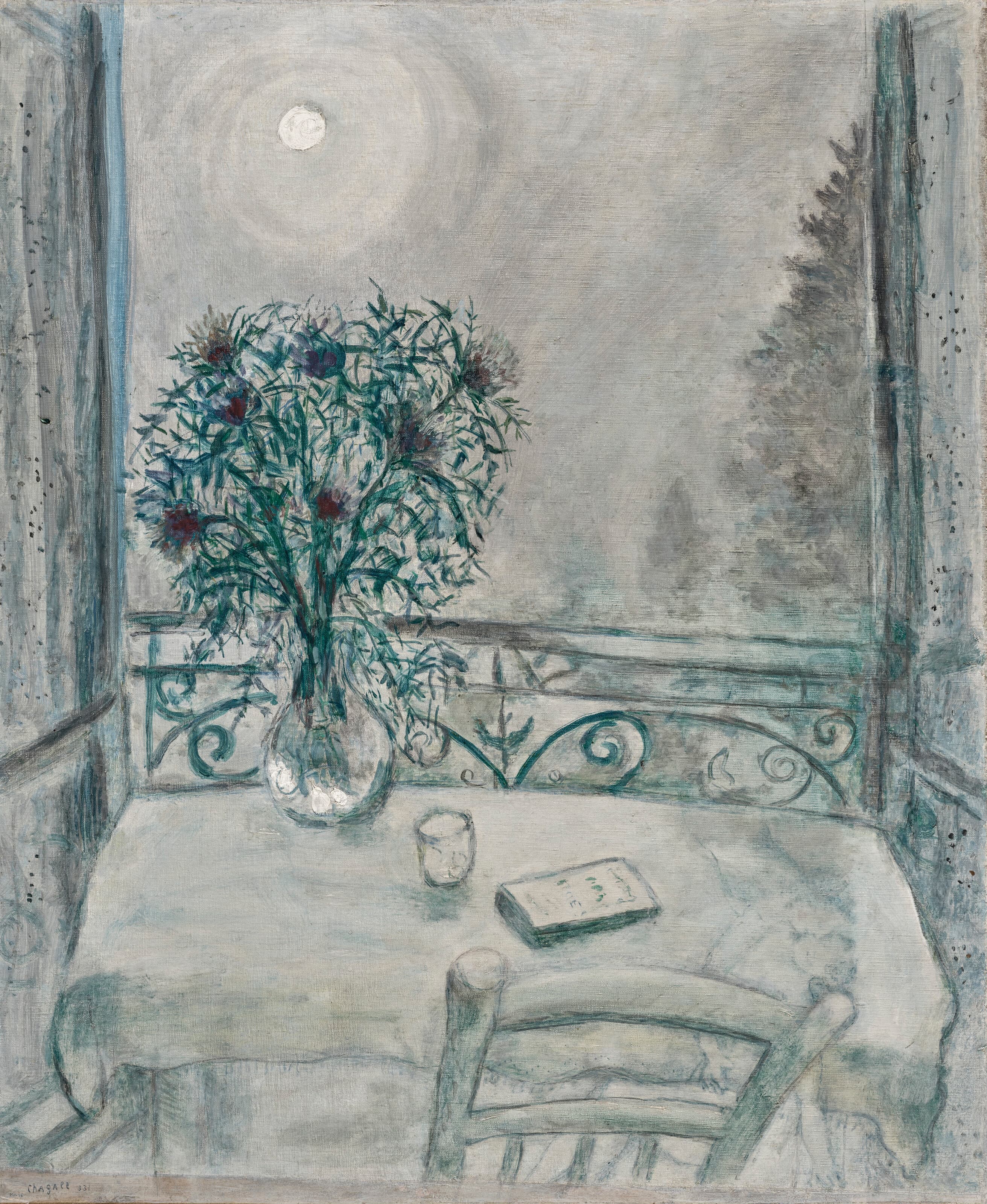 Paysage à Peïra Cava ou Les Chardons