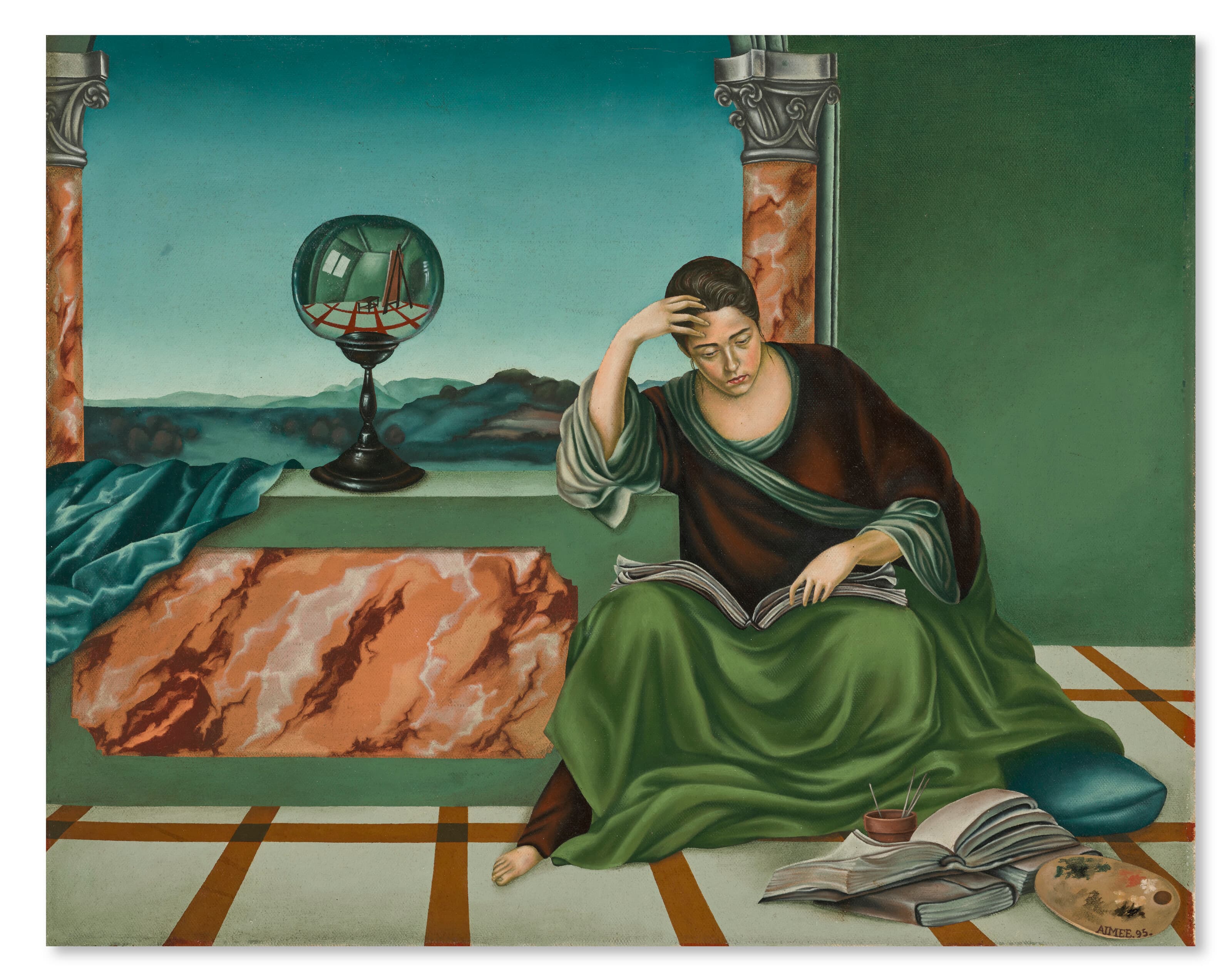Untitled (Woman with Globe)